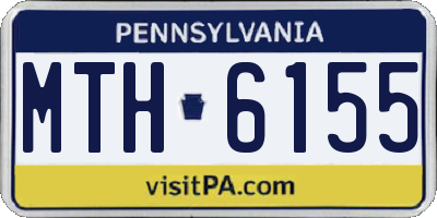 PA license plate MTH6155