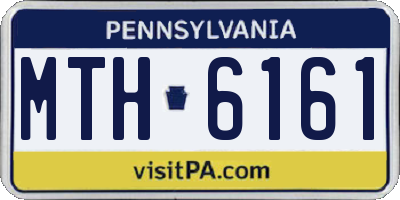 PA license plate MTH6161