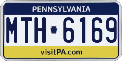 PA license plate MTH6169