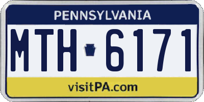 PA license plate MTH6171