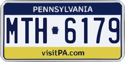 PA license plate MTH6179