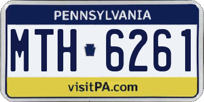 PA license plate MTH6261