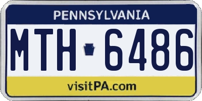 PA license plate MTH6486