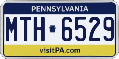 PA license plate MTH6529
