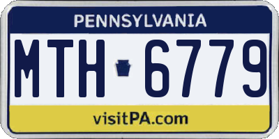 PA license plate MTH6779