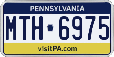PA license plate MTH6975