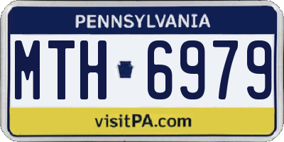 PA license plate MTH6979
