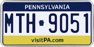 PA license plate MTH9051