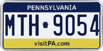PA license plate MTH9054