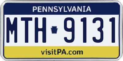 PA license plate MTH9131