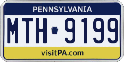 PA license plate MTH9199