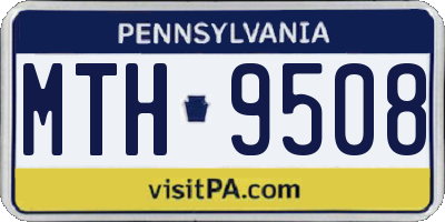 PA license plate MTH9508