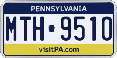 PA license plate MTH9510