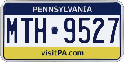 PA license plate MTH9527