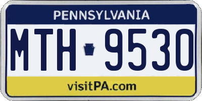 PA license plate MTH9530