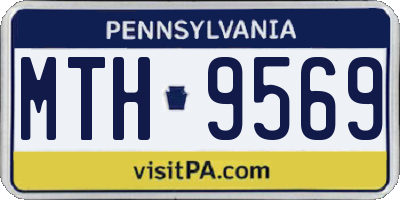 PA license plate MTH9569