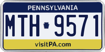PA license plate MTH9571