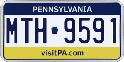 PA license plate MTH9591