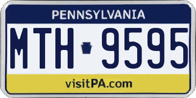 PA license plate MTH9595
