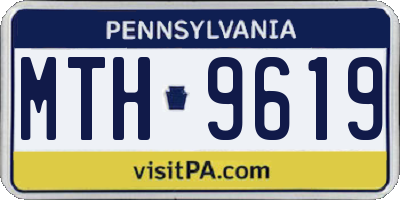 PA license plate MTH9619