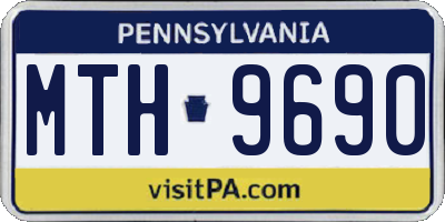 PA license plate MTH9690