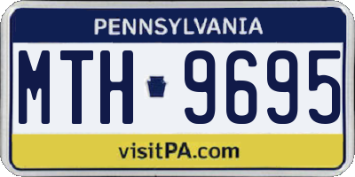 PA license plate MTH9695