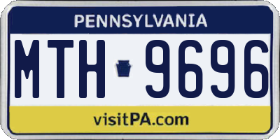 PA license plate MTH9696