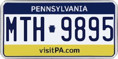 PA license plate MTH9895