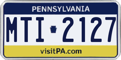 PA license plate MTI2127
