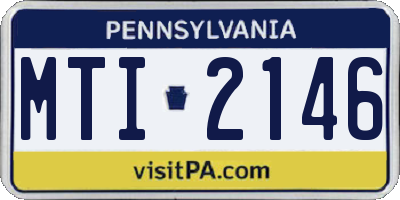 PA license plate MTI2146