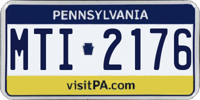 PA license plate MTI2176