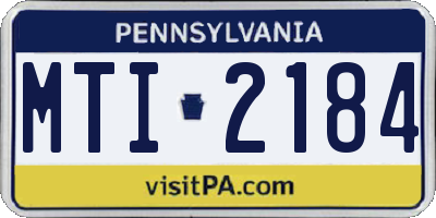 PA license plate MTI2184