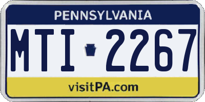 PA license plate MTI2267