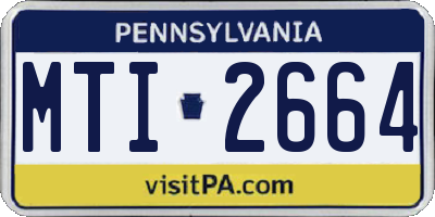 PA license plate MTI2664