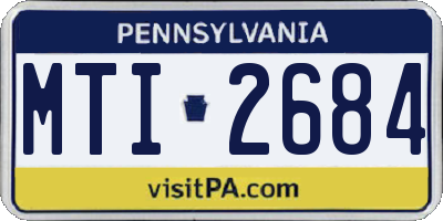 PA license plate MTI2684