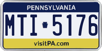 PA license plate MTI5176