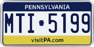 PA license plate MTI5199