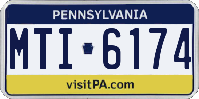 PA license plate MTI6174