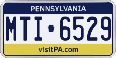 PA license plate MTI6529