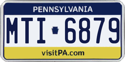 PA license plate MTI6879