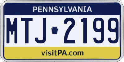 PA license plate MTJ2199