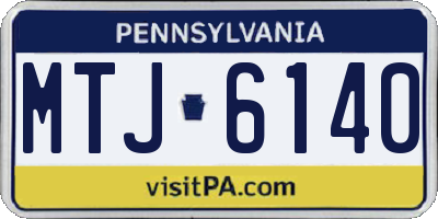 PA license plate MTJ6140