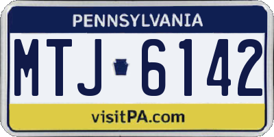 PA license plate MTJ6142