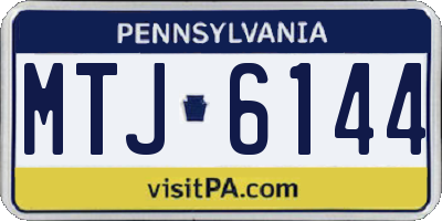 PA license plate MTJ6144
