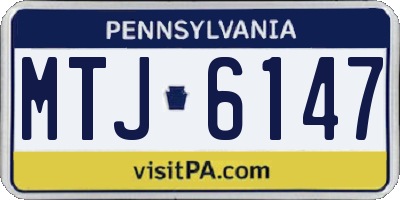 PA license plate MTJ6147