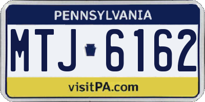 PA license plate MTJ6162