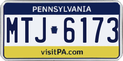 PA license plate MTJ6173