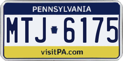 PA license plate MTJ6175