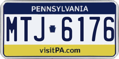 PA license plate MTJ6176