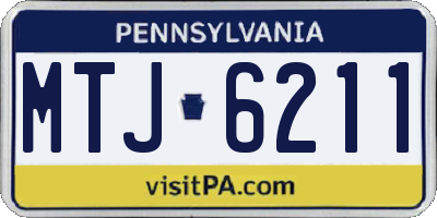 PA license plate MTJ6211